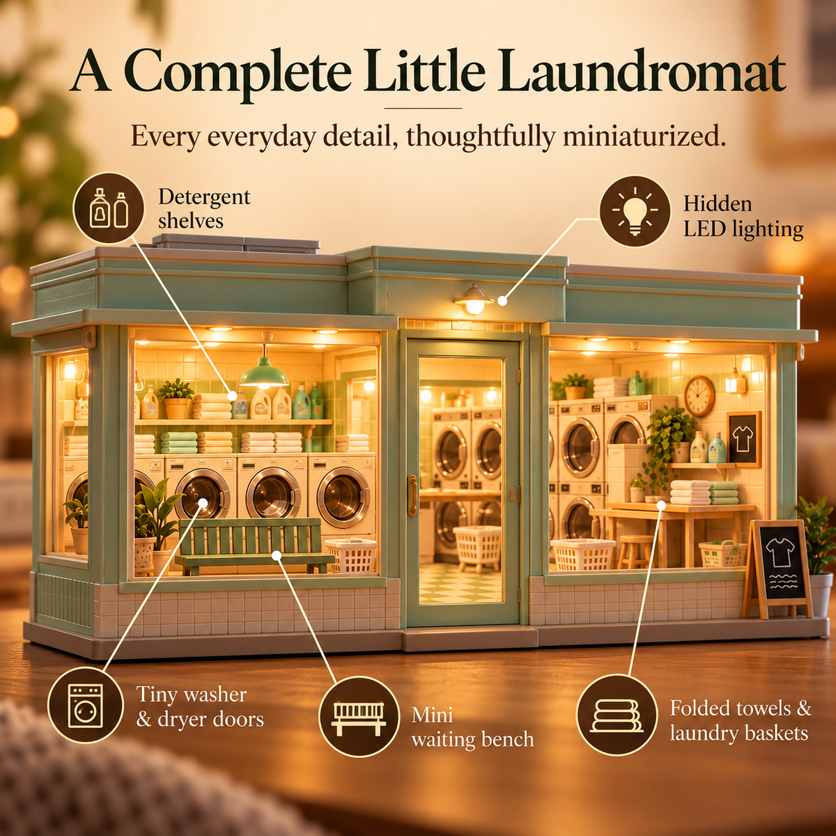 Vorzqel™ Midnight Wash Laundromat Light