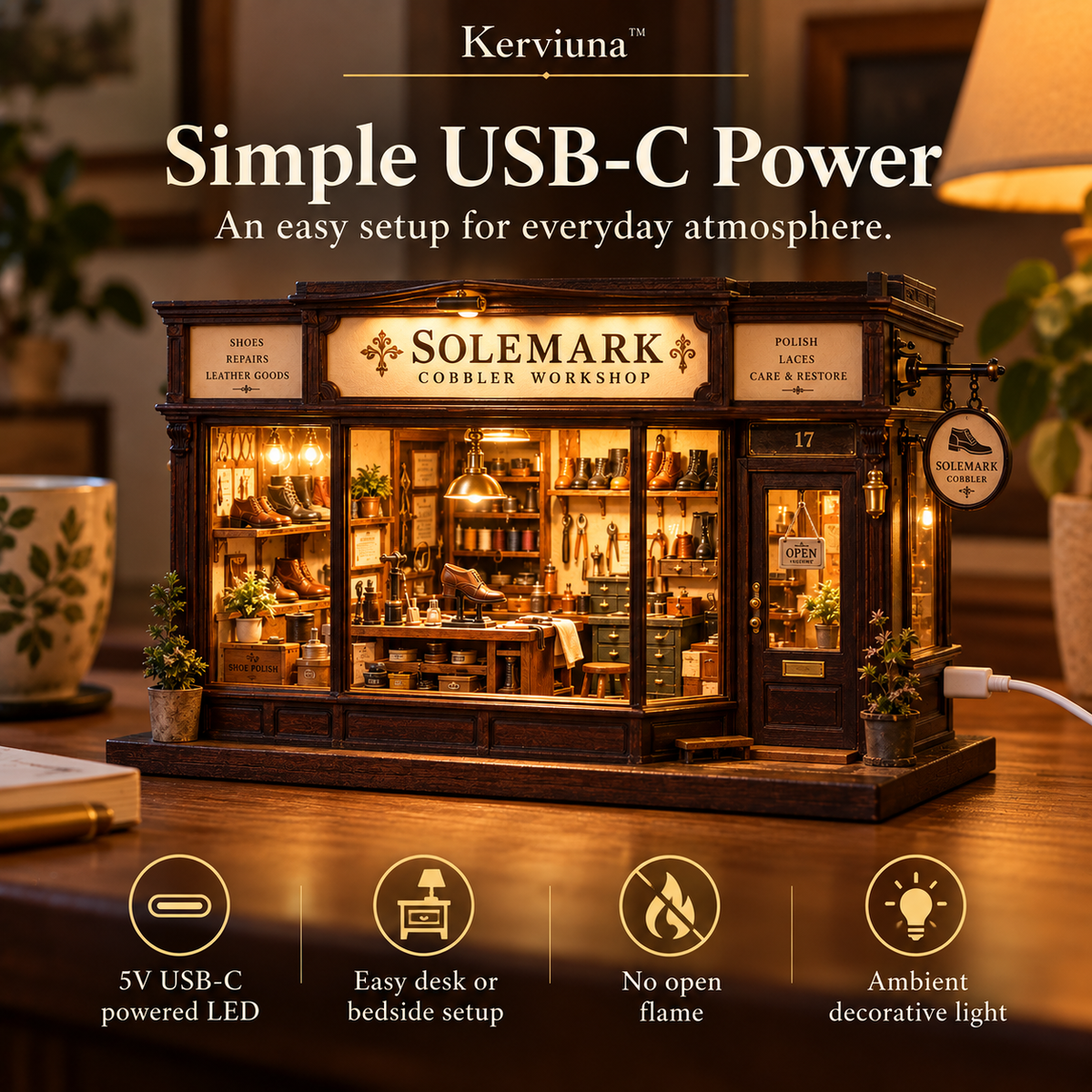 Vorzqel™ Solemark Cobbler Workshop Light