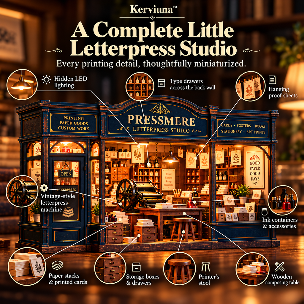 Vorzqel™ Pressmere Letterpress Studio Light