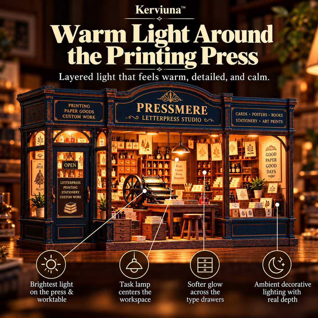 Vorzqel™ Pressmere Letterpress Studio Light