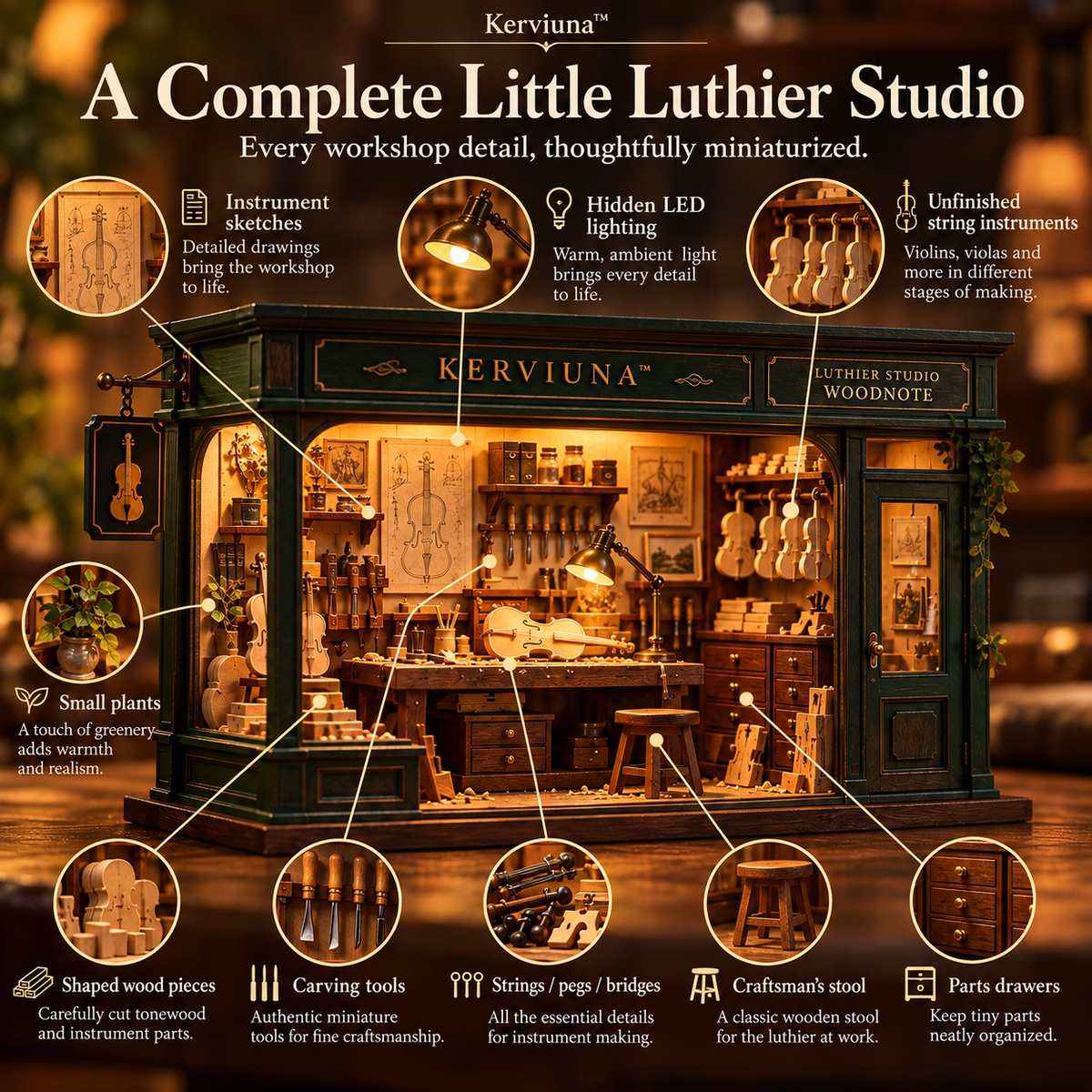 Vorzqel™ Woodnote Luthier Studio Light
