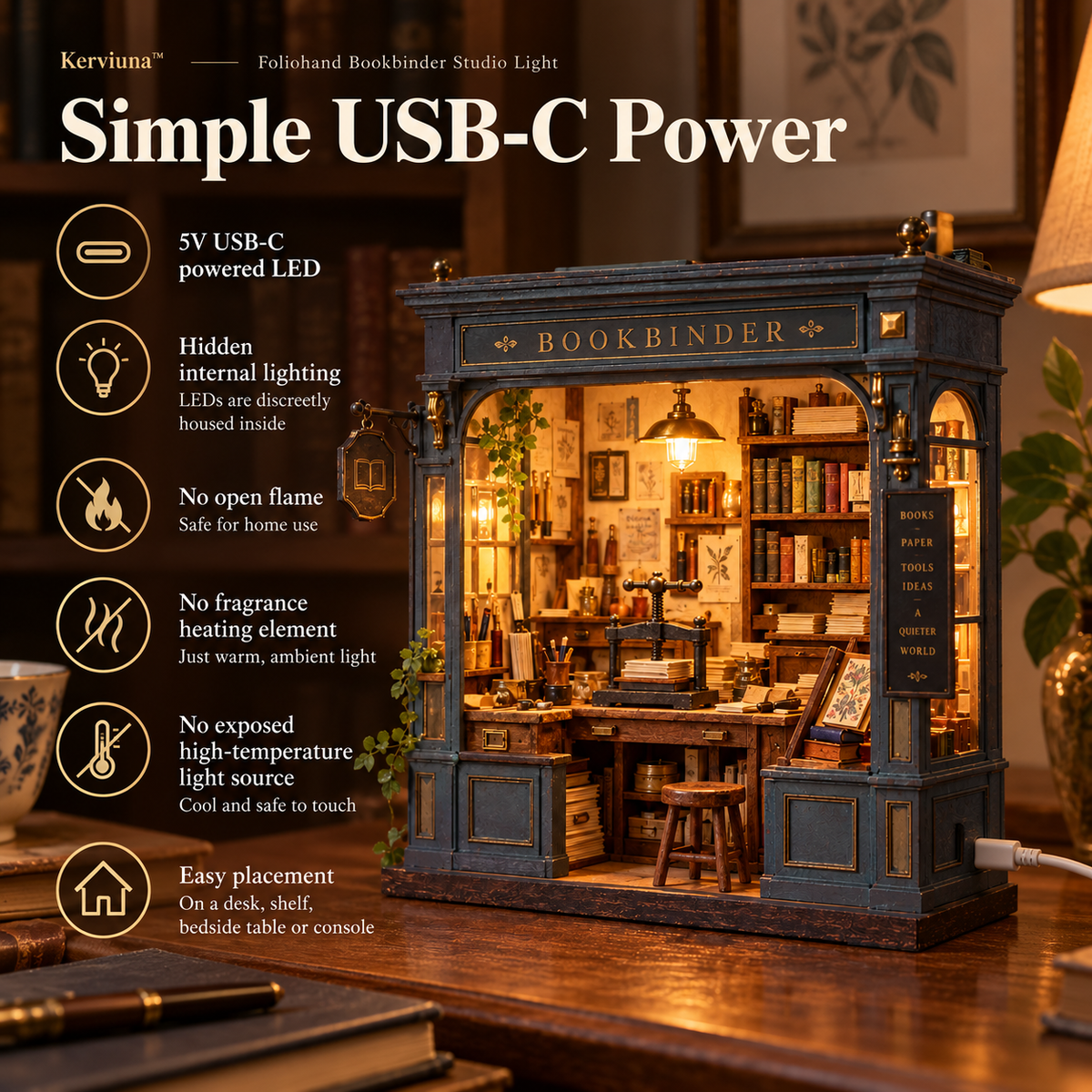 Vorzqel™ Foliohand Bookbinder Studio Light