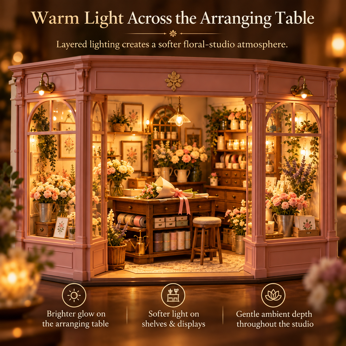 Vorzqel™ Petalmere Florist Studio Light