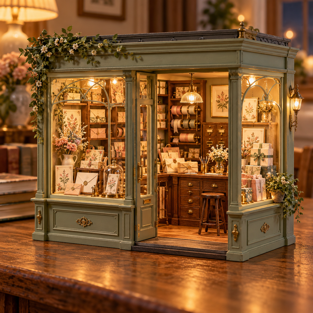 Vorzqel™ Paperlane Letter & Stationery Shop Light