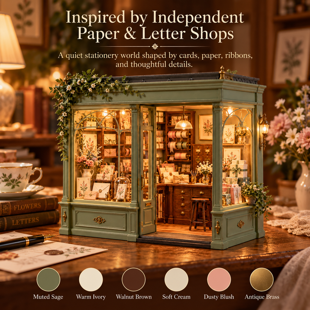 Vorzqel™ Paperlane Letter & Stationery Shop Light